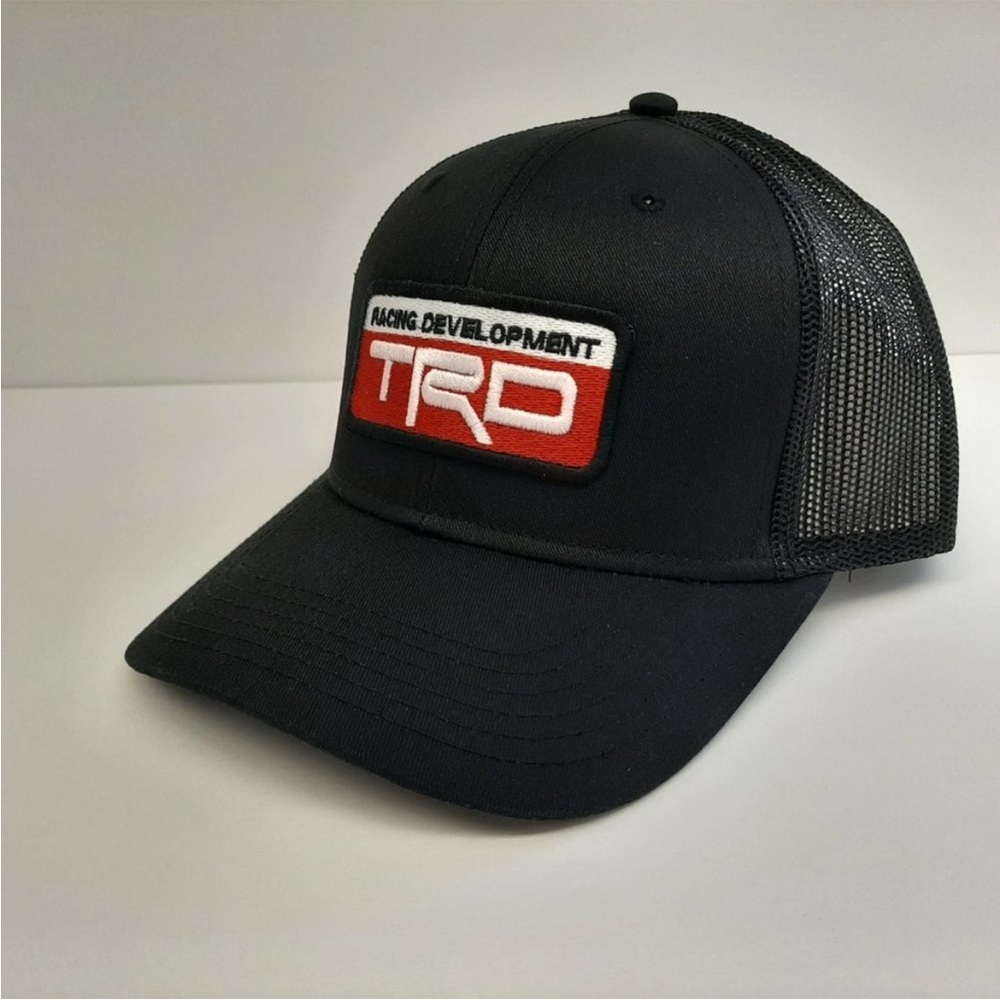 Racing Development Embroidered Patch Mesh Snapback Trucker Black - Picture 2 of 4